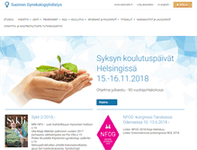 Tablet Screenshot of gynekologiyhdistys.fi